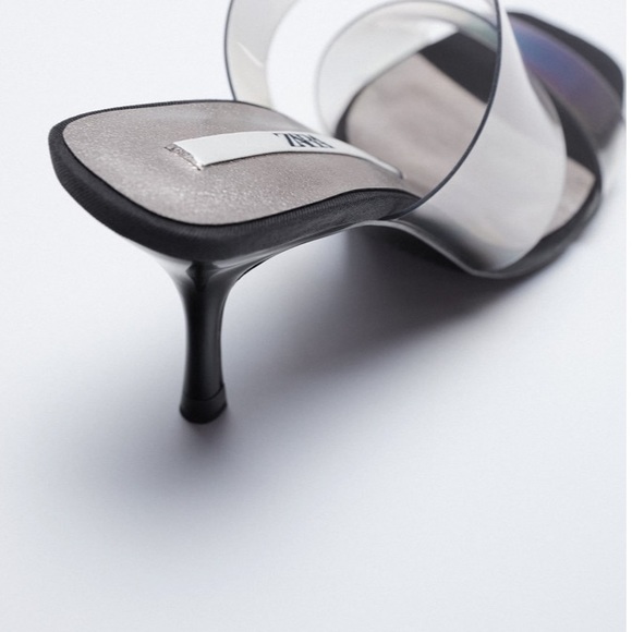 𝗡𝗪𝗧 𝗭𝗮𝗿𝗮 • High Heeled Vinyl Sandals - Picture 6 of 11